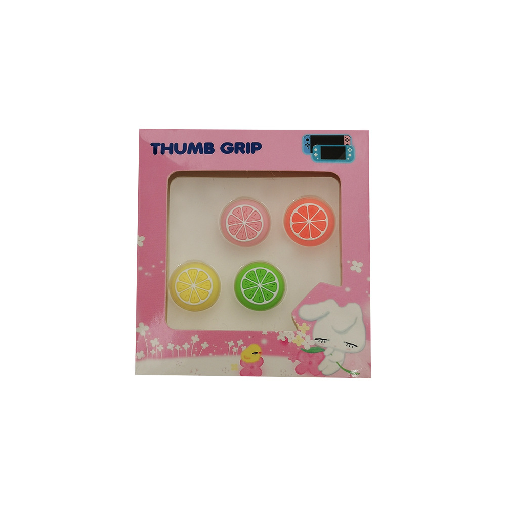Nintendo interruptor de limón fruta tapa basculante NS funda protectora OLED Lite garra de gato fresa tapa de silicona
