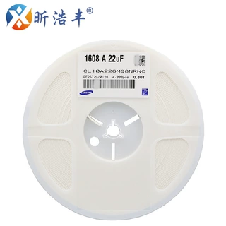 贴片电容0603 226M 22UF 20% X5R 6.3V 1608 原装昕浩丰电子元件