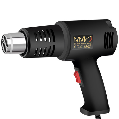 High-power hot air gun digital display small industrial temperature adjustment baking gun car film heat shrinkable film plastic welding gun hair dryer