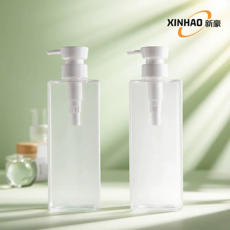 480 мл флакон для геля для душа с дозатором, лосьона, квадратный прозрачный флакон из ПЭТ с плоским плечом для шампуня