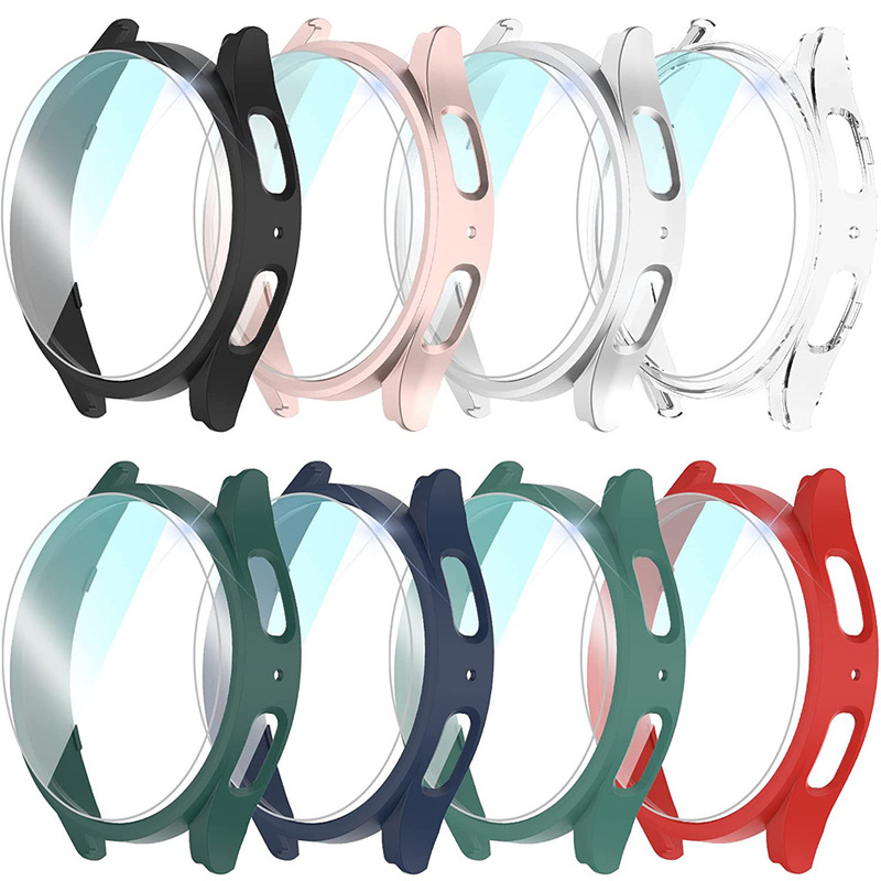 For Samsung Galaxy Watch 4/5 Watch Case PC Tempered Film 5Pro Full Covering Case Film One-piece Protective Cover