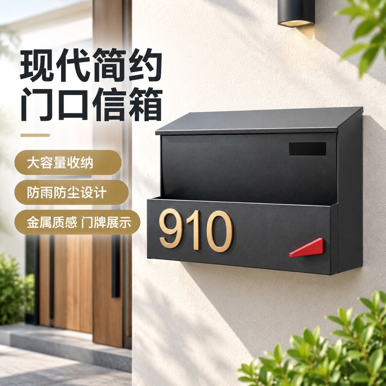 Cross-border for Amazon Export Customizable Metal Rainproof and Embroidery Mailbox Newspaper Box