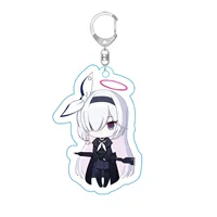 Anime Blue Files Peripheral Keychains Blue Files Acrylic Pendant Animation Keychain