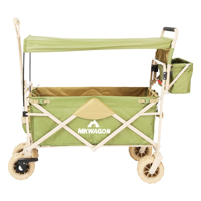 Outdoor Tent Camping Folding Bike Camp Picnic Children Pull Bike Outdoor Camping Integrated Awning Cart
