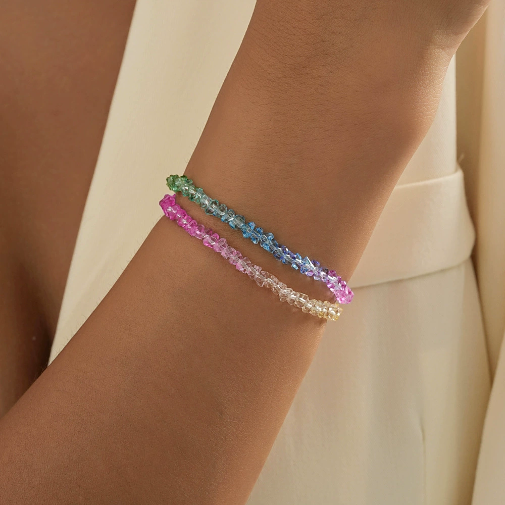 Европейский и американский трансграничный браслет из бисера Amazon, креативный популярный цвет, простое универсальное ожерелье, Модный популярный браслет для женщин