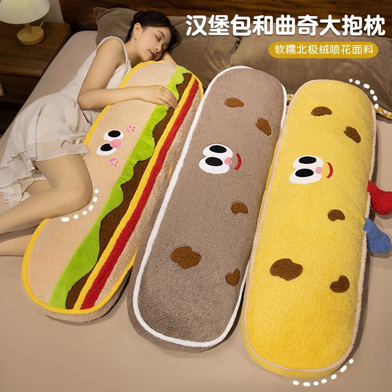 Long Pillow for Sleeping on the Bed, Leg Pillow, Cute Pillow for Girls, Pregnant Women, Sofa Lumbar Pillow, Cartoon Bedside Cushion