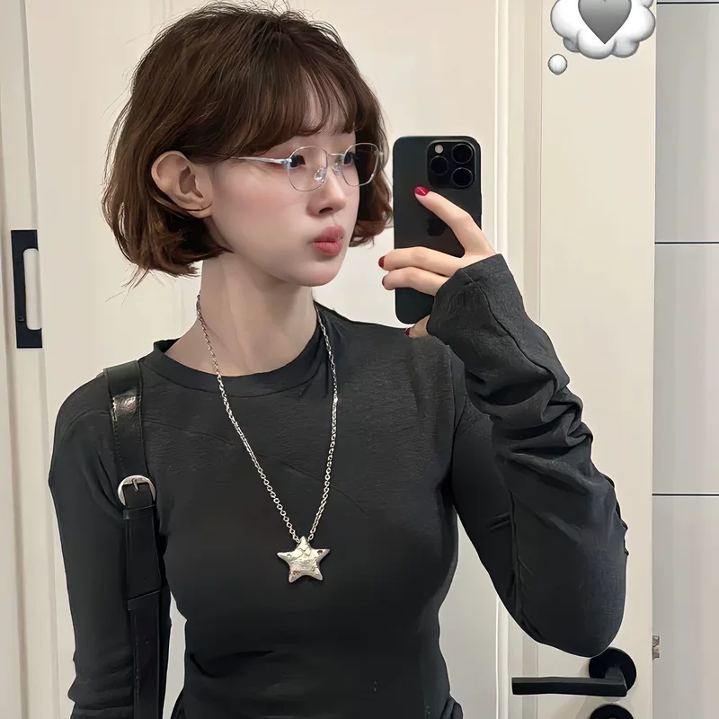 Necklace, long sweatshirt, pendant, universal spring accessory