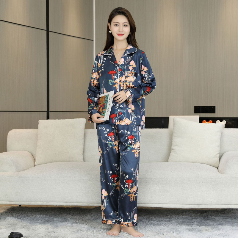 남색 버섯(긴 소매 및 바지)