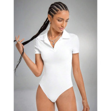 E 76572 Front zip ribbed bodysuit ǰ�������������¿羳��