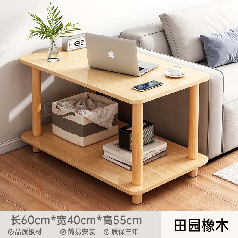 Sofá de lado de la sala de estar moderna y simple mesa pequeña simple casa doble mesa cuadrada cuadrada balcón mesa de té pequeña