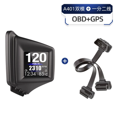 Stop A401, Vehicle HUD - a401-simplified-dual-mode-1-minute-2-lines-obd