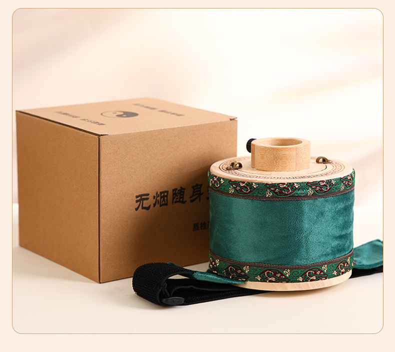 Portable Moxibustion Box Wooden Moxa Burner for Home Warm Abdominal Heat Therapy preparation