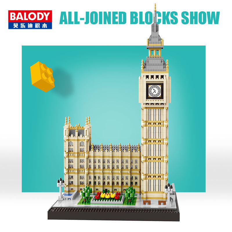 Belodi 16090 Casa Blanca micro partículas para adultos montaje creativo ocio bloques de construcción juguete