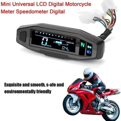 Motosiklet cihazları Va High-Definition Lcd Speedometer, Rpm