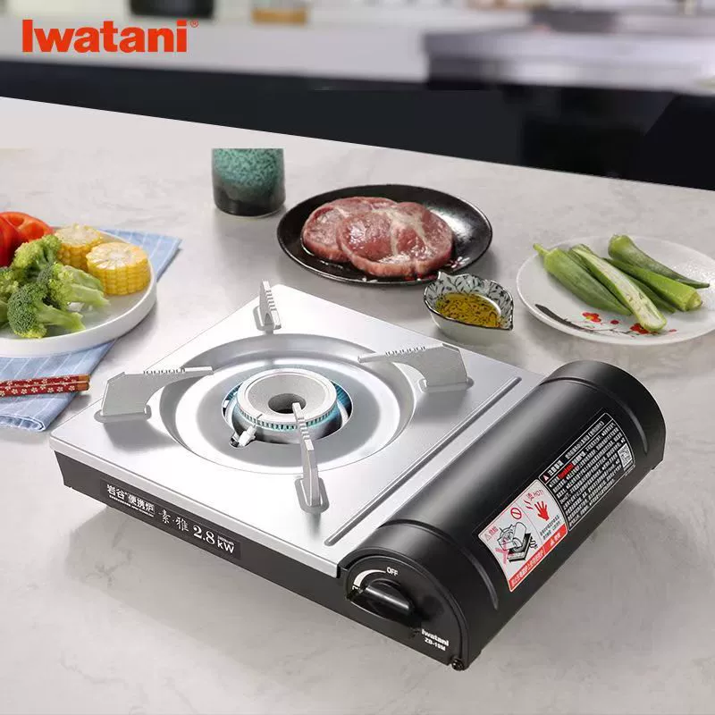 Газовая плита Iwatani ZB-19, портативная, для кемпинга и дома, запатентованная конструкция.