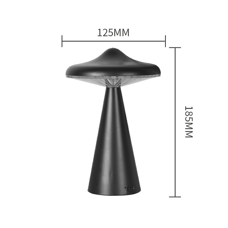 UFO transfronterizo atmósfera luz nocturna USB recargable regalo decoración cabezal de cama dormitorio barra creativa toque luz platillos voladores