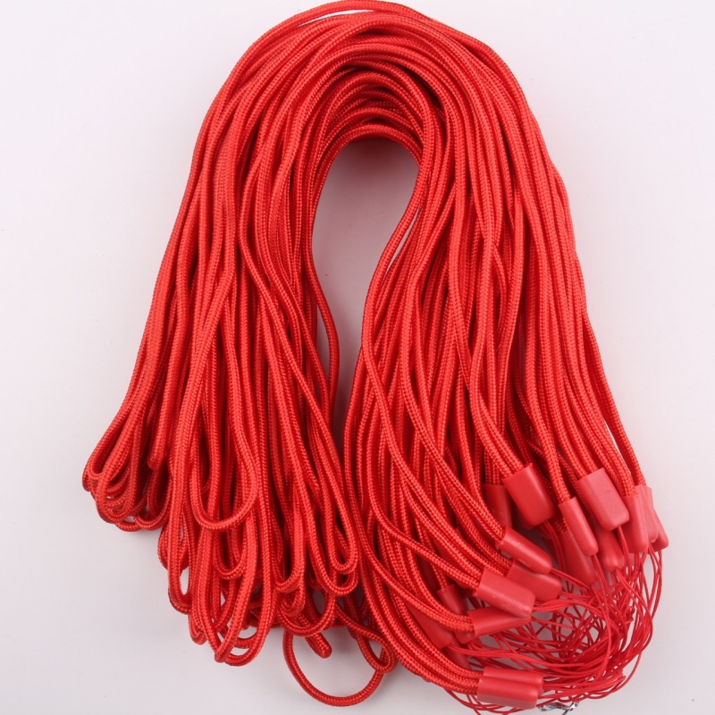 Handheld air fan, red strap, 50 pieces