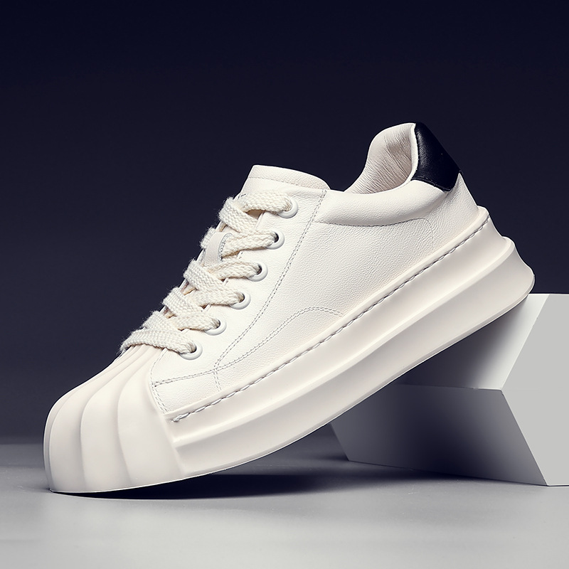 Chaussures décontractées homme, baskets basses blanches mode_voghion.com