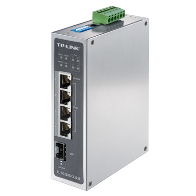 TP-LINK TL-SG2105P工业级 工业以太网PoE交换机/4GE(PoE)+1SFP