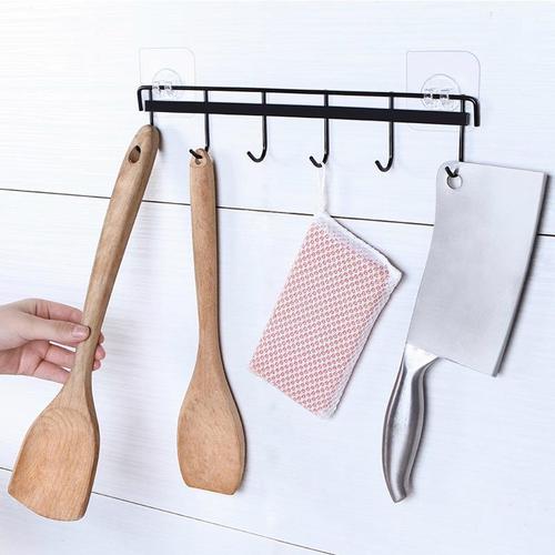 Hook strong adhesive wall hanging bathroom kitchen punch-free towel bathroom stainless steel hanger hook