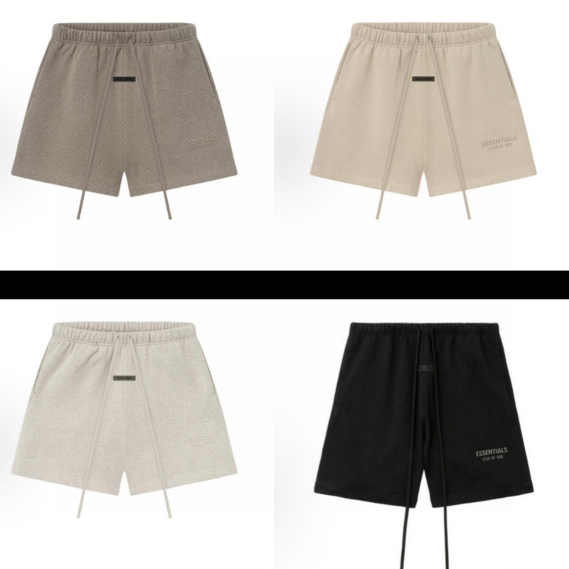 25Ss Fog Essentials Loose Drawstring Straight Shorts Summer Casual Letter Print Cross-Border Trendy Hot Style