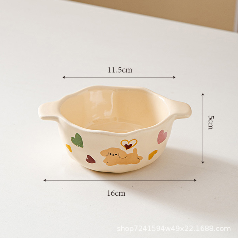 사랑 강아지 6.5inch 바이노럴 보울