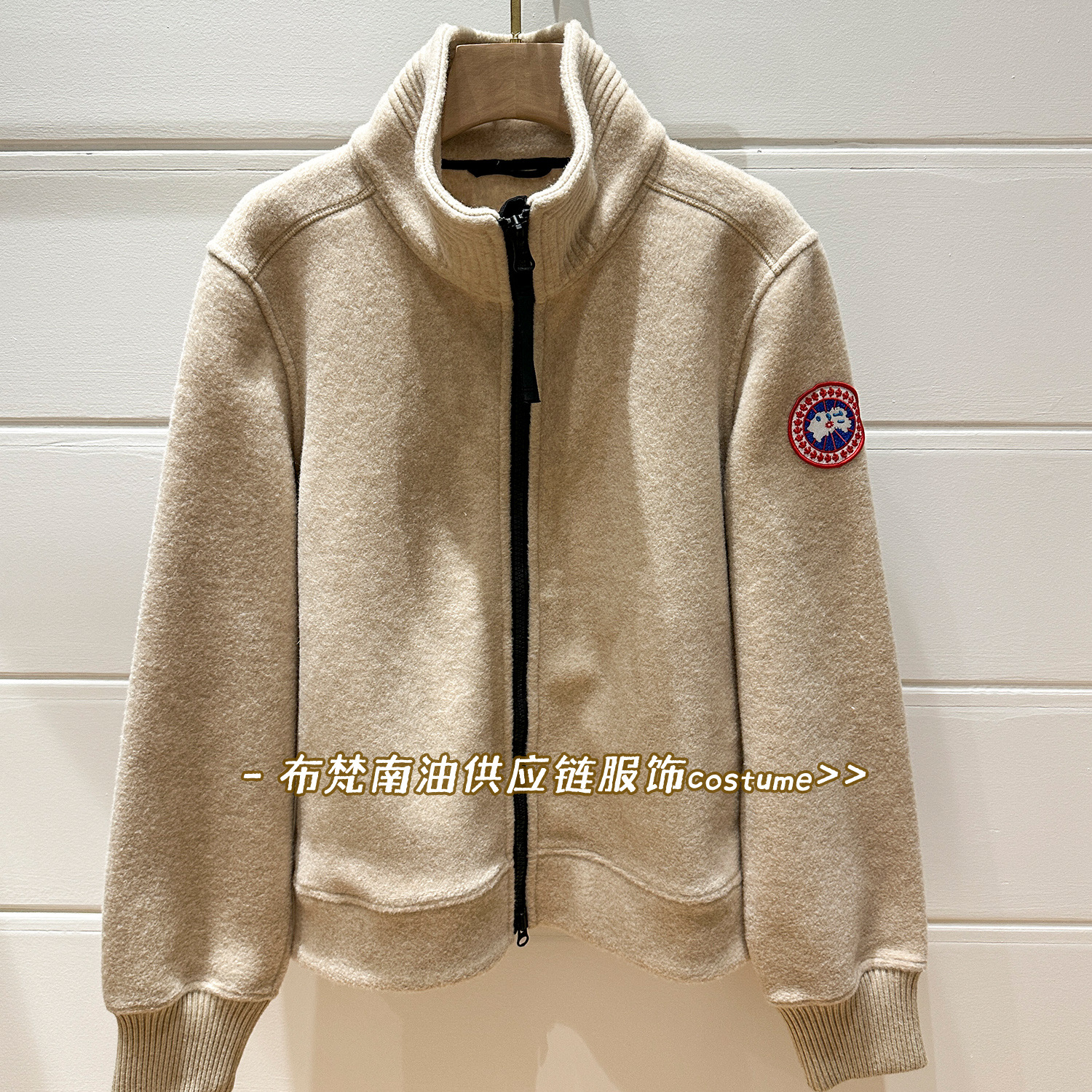 Shenzhen Nanyou Women's Large Goose Wool Zipper Jacket Women's Autumn and Winter New Loose Casual Sports Style Jacket