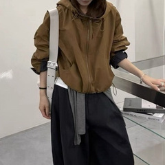 韩版连帽外套女2025新款宽松休闲百搭小个子防风夹克上衣秋其它