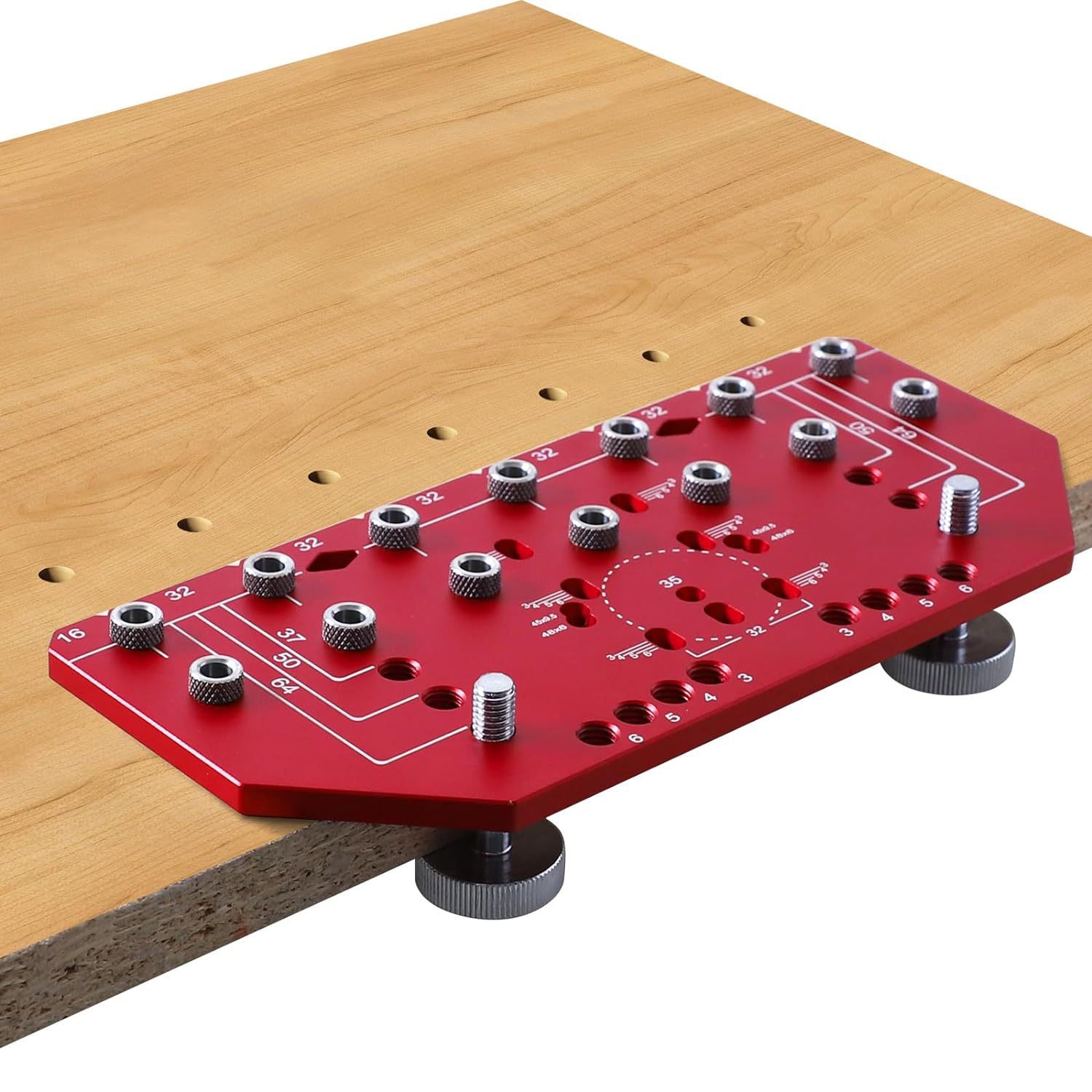 2合一35mm铰链打孔定位器拉手打孔抽屉衣橱柜门板合页钻孔定位安