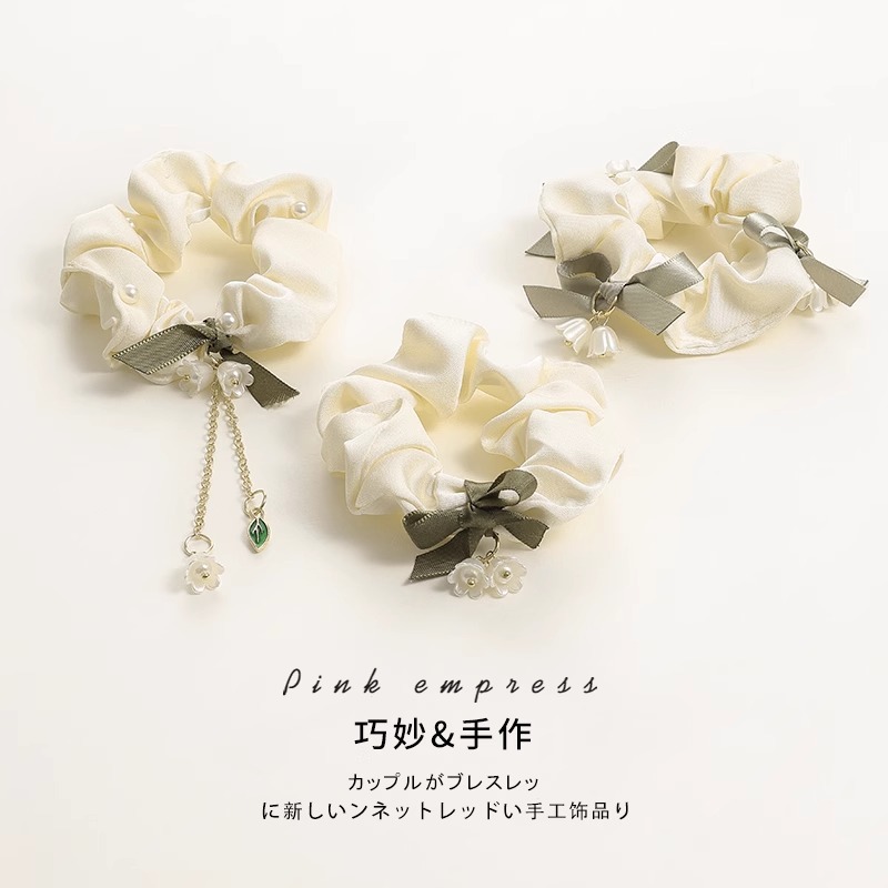 Anillo de cabello de alta calidad ligero de lujo orquídea campana cuerda de cabeza baja cola de caballo artefacto de cabello de alta elasticidad correa de goma duradera