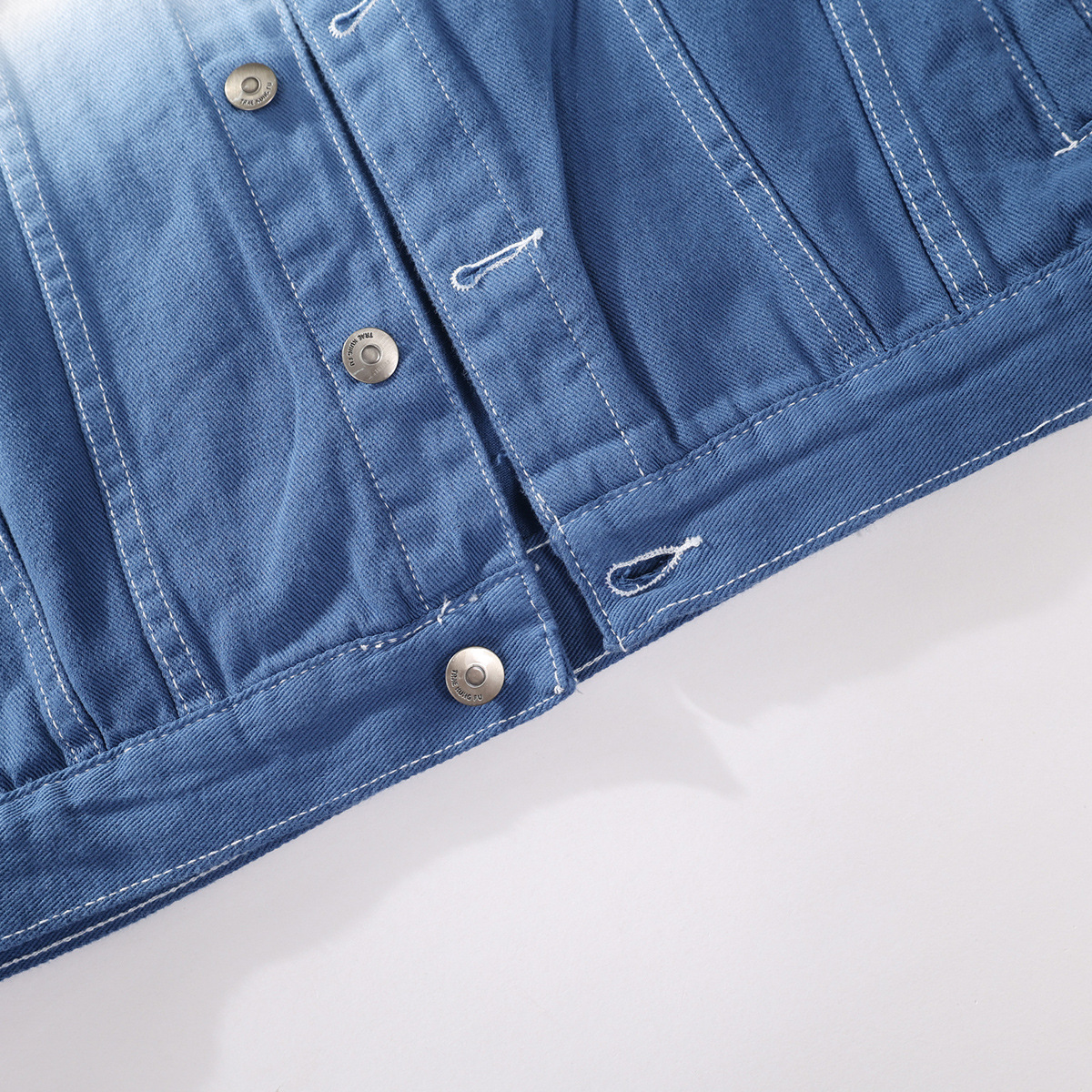 Men's Denim Jacket Trendy Colorblock Men's Tops New Arrival Japanese Style All Match Gradient Jacket Men_mkmklike.com