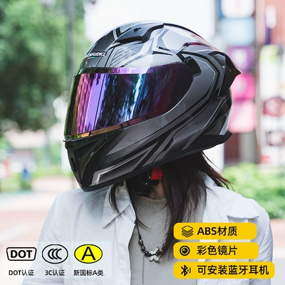 Motosiklet kaskı (dəbilqə) – and Women in Summer Retro Motorcycle - geometric-gray-colored-lenses-m