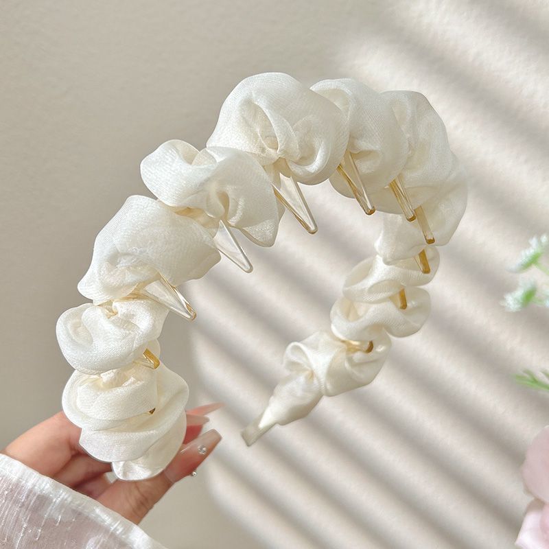 新しいレトロなラインストーンツイストヘッドバンド、ハイエンドでエレガントなヘッドバンド、ヘアピン、女性用インターネットセレブスタイルのつば広ヘアプレス洗顔フープ|undefined