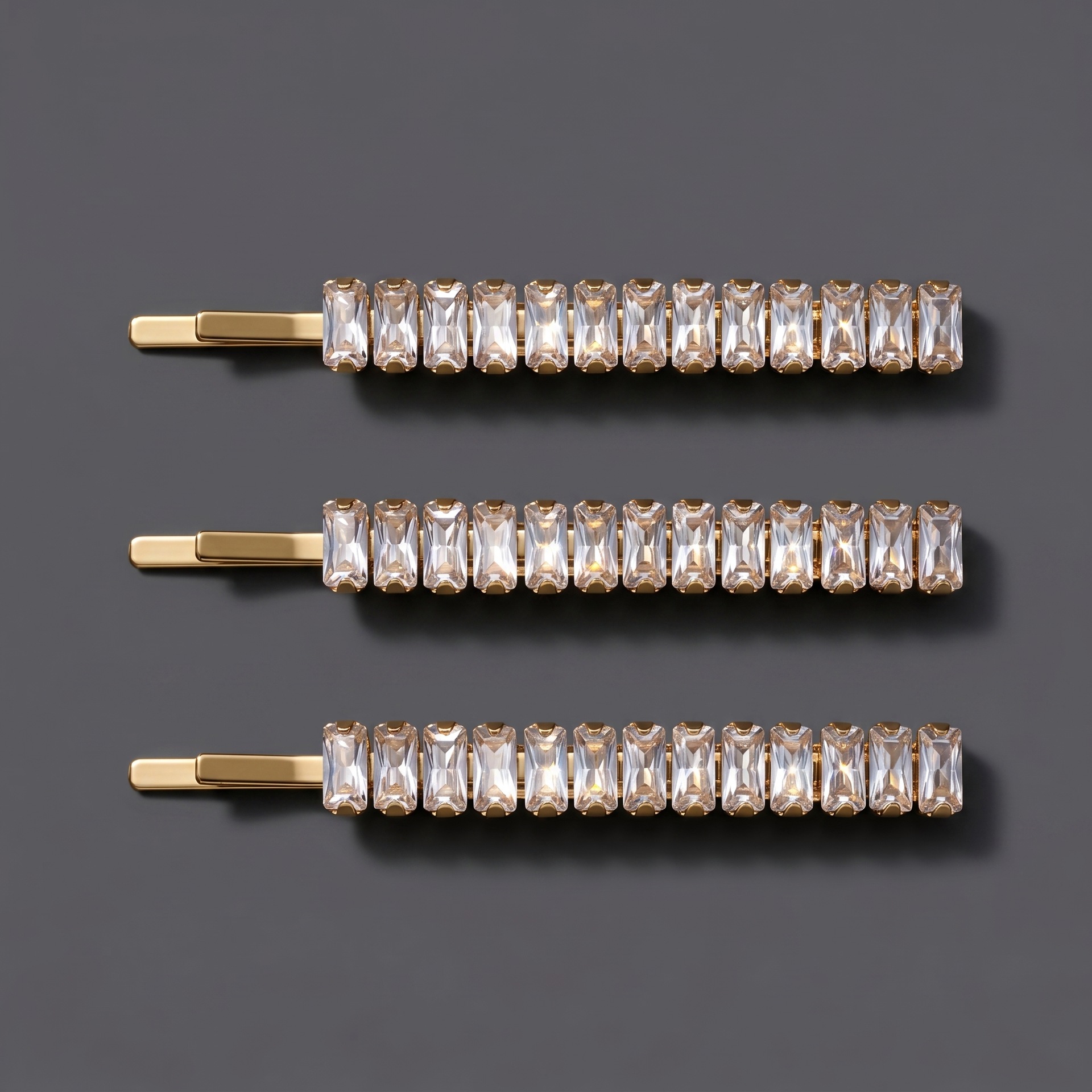 Horquilla de zirconio de lujo ligero europeo y americano con incrustaciones de diamantes, pinza de pelo de alta gama para mujer, suministro mayorista transfronterizo directo de fábrica.