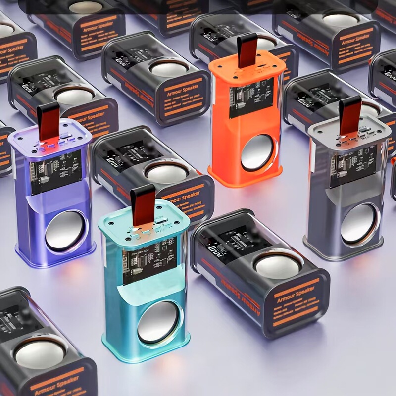 Transparent Mecha Bluetooth Speaker Wireless Transparent Small Steel Cannon Large Volume high quality Portable Breathing Light Bluetooth Audio Transparent Mecha Bluetooth Speaker Wireless Transparent Small Steel Cannon Large Volume high quality Portable Breathing Light Bluetooth Audio