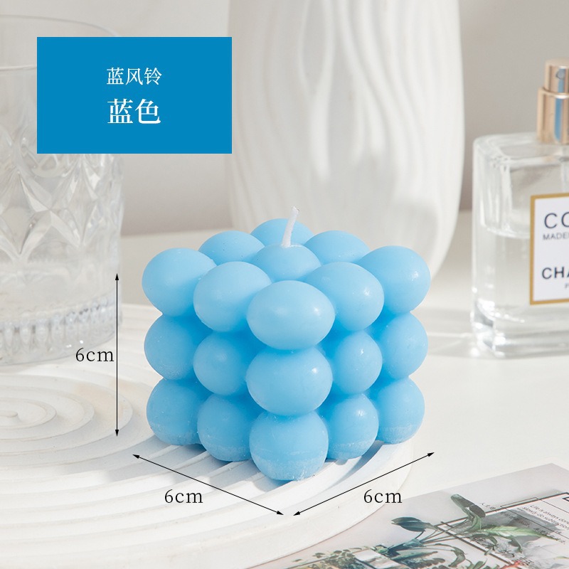 Estilo de bola creativa Cubo de Rubik Vela de aromaterapia al por mayor Oficina del hogar Vela de fragancia simple Adornos de objetos pequeños