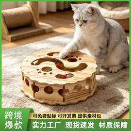 猫抓板宠物猫咪玩具轨道猫咪自嗨玩具铃铛球掏掏乐益智厂家批发