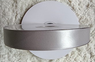 Cinta gris plata pastel cinta flor caja de regalo embalaje cinta hecha a mano arco cinta de poliéster en stock al por mayor