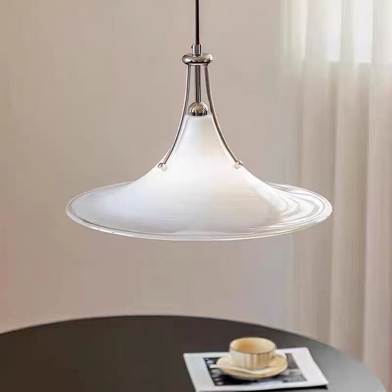 Magnolia Restaurant Chandelier French Cream Style Ufo Lamp Minimalist Bauhaus Island Table Cafe Glass Art Chandelier Magnolia Restaurant Chandelier French Cream Style Ufo Lamp Minimalist Bauhaus Island Table Cafe Glass Art Chandelier