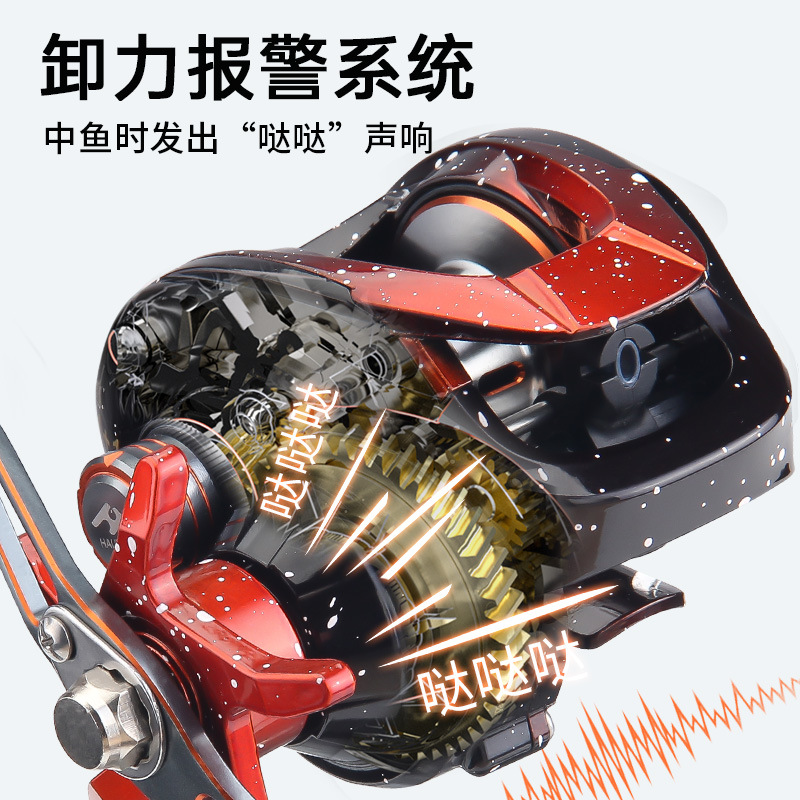 Haodun Luya rueda de gota de agua al por mayor de Metal de tiro largo línea anti-freír rueda de pesca 7,2: 1 rueda de pesca transfronteriza nueva rueda de pesca en el mar