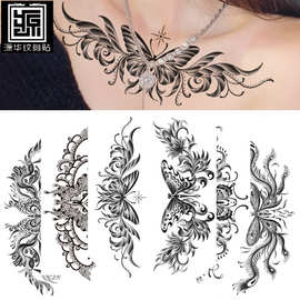 小全臂防水纹身贴厂家现货批发符号图腾动物骷髅小手臂纹身贴纸