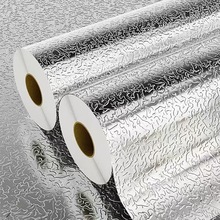 厨房防油贴纸墙贴灶台贴纸自粘加厚橱柜防水防潮厨房耐高温锡箔纸