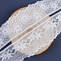 Custom white stretch lace, exquisite lingerie and wedding dress elastic lace accessories, factory direct sales