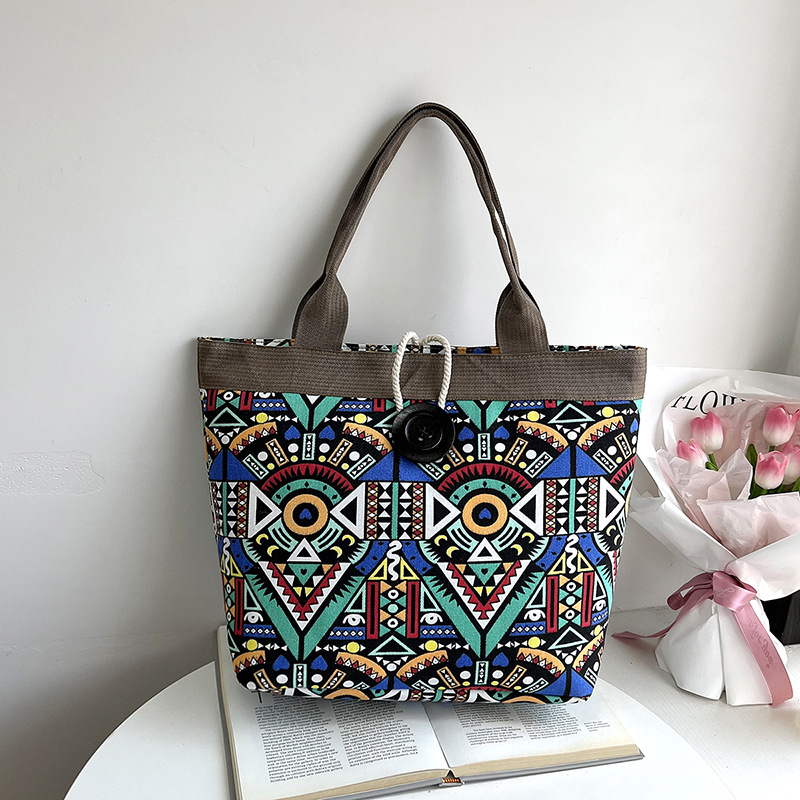 Women's 2022 New Fashion Large Capacity Canvas Bag Shoulder Bag Handbag Women's Bag Bag Bag Explosions