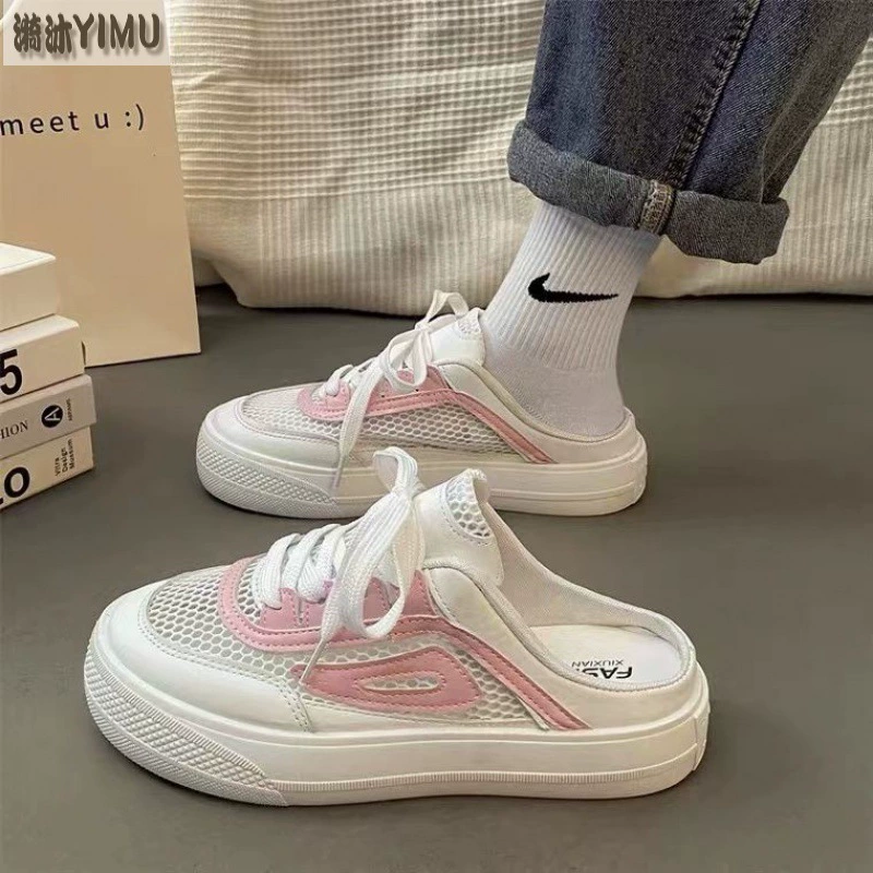 Slippers, summer footwear, cloth shoes, slide platform, 2023
