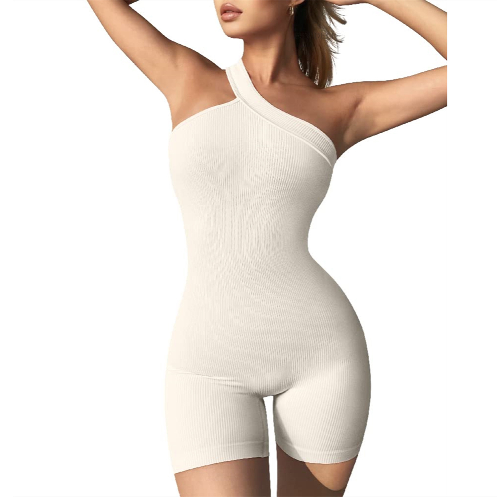Mono de las mujeres europeas y americanas Otoño e Invierno Nuevo hilo hombro sin mangas Slim cadera elevación sexy pantalones cortos de una pieza SU3192