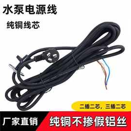 单相水泵线国标潜水泵油浸泵线一体成型胶珠铜螺丝电源线