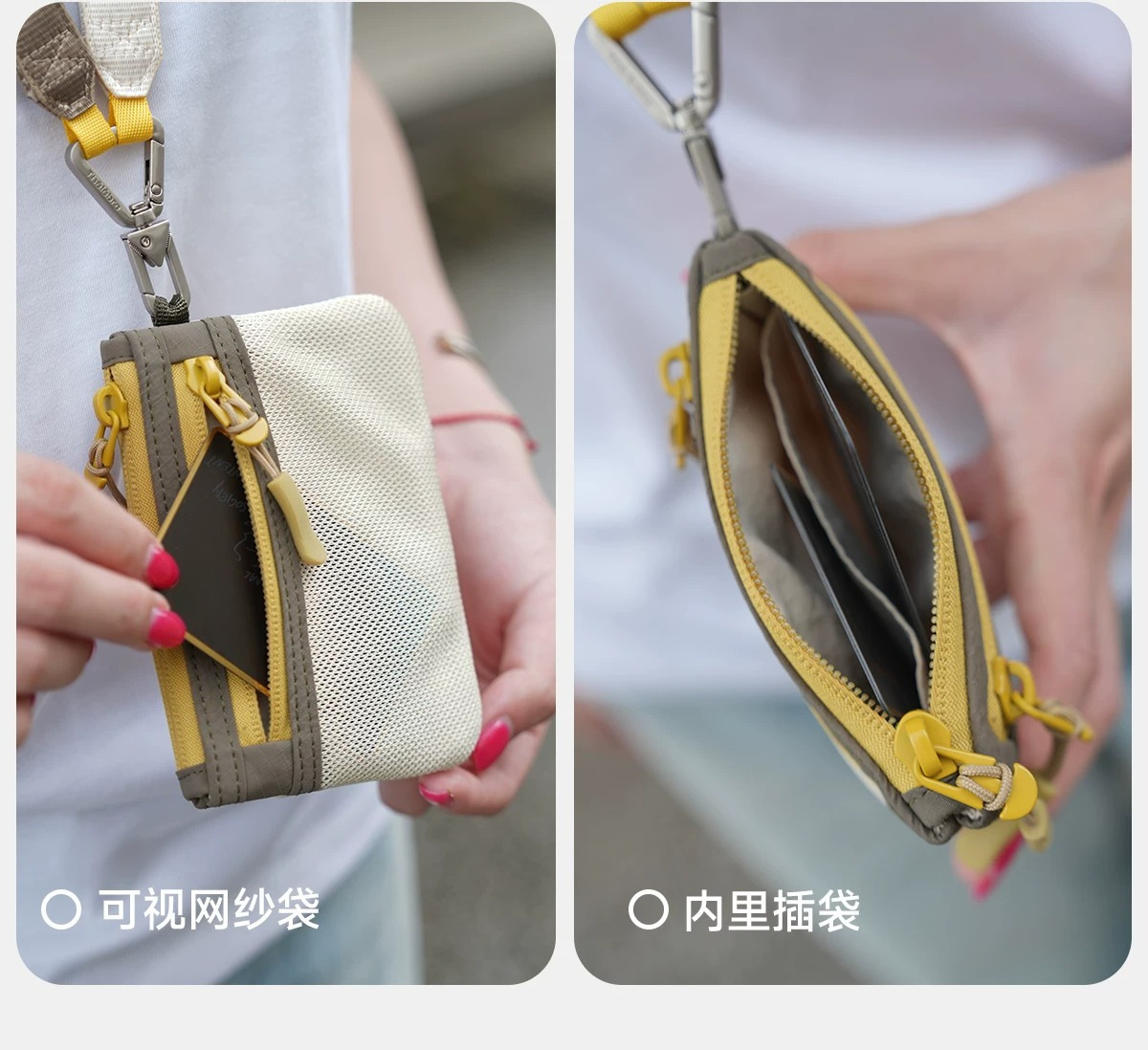 Mehrzweck-Dokumententasche Reisepass-Tasche Kartentasche Kartenhalter Chipkartentasche Mehrfach-Kartenfächer tragbar Schultertasche Reisetasche