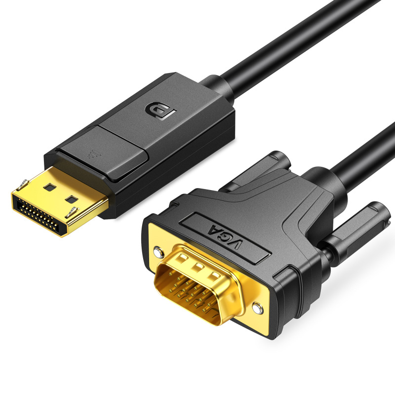 Jiesen Dp to Vga Computer Monitor Projector Adapter Cable Displayport to Vga Conversion Cable Jiesen Dp to Vga Computer Monitor Projector Adapter Cable Displayport to Vga Conversion Cable