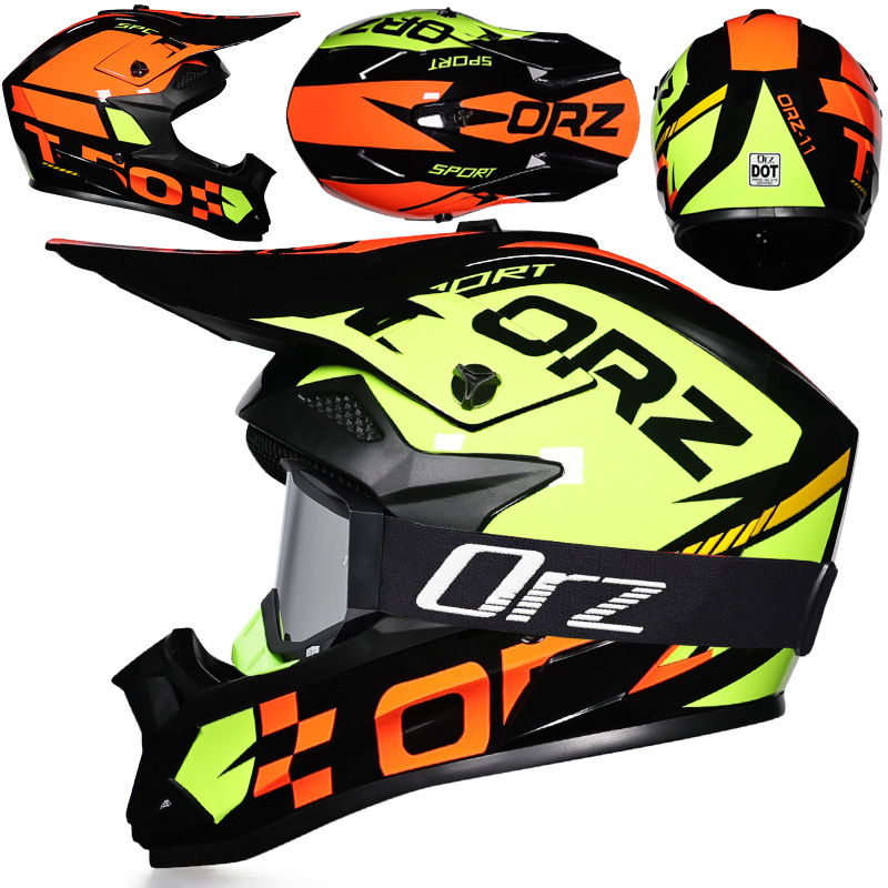 Nuevo casco de ciclismo Off-Road Orz, casco de rally para hombres y mujeres, casco todoterreno transpirable de carreras ADV de talla grande